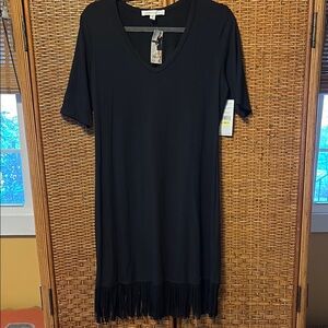 Karen Kane Black V-Neck Sheath Dress